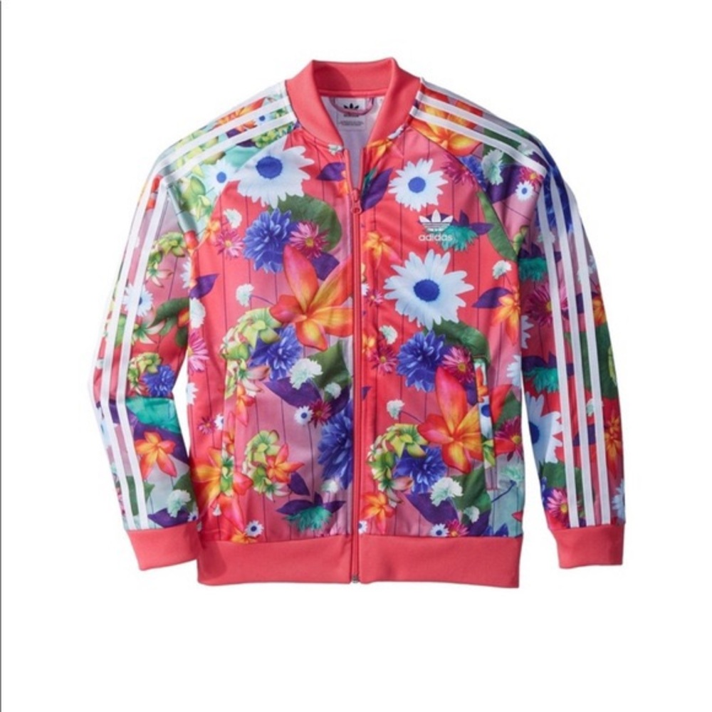 Floral adida jacket